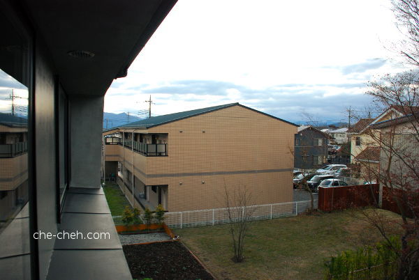 Left View of Window @ Kagelow Mt Fuji Hostel, Fujikawaguchiko